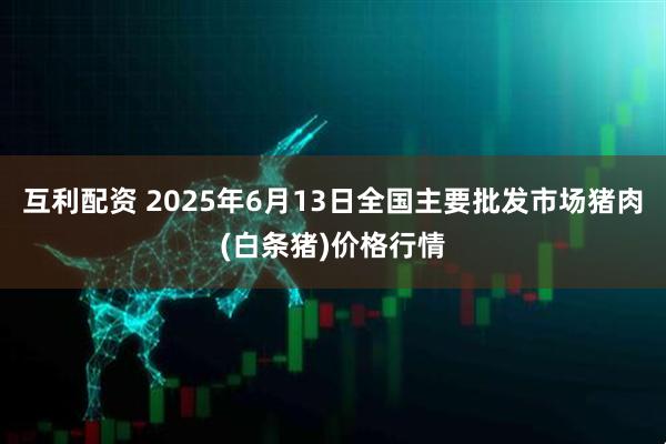 互利配资 2025年6月13日全国主要批发市场猪肉(白条猪)价格行情